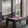 a room with large windows and a pool table